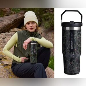Stanley x Calia 30oz IceFlow Flip Straw Tumbler "Black Serpent” NWOT